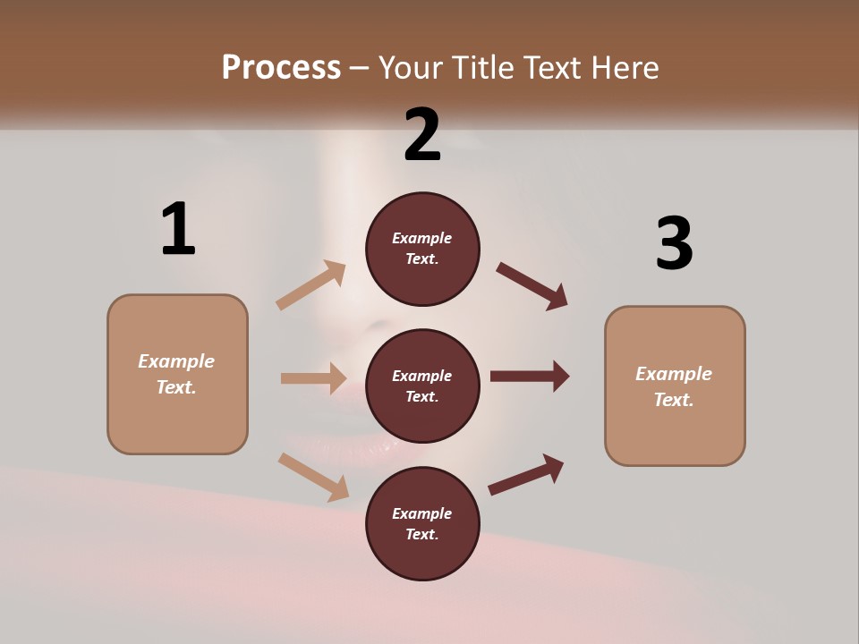 A Woman With A Red Scarf Around Her Neck PowerPoint Template
