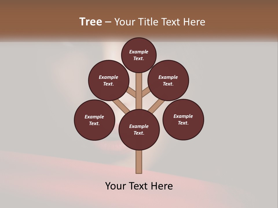 A Woman With A Red Scarf Around Her Neck PowerPoint Template