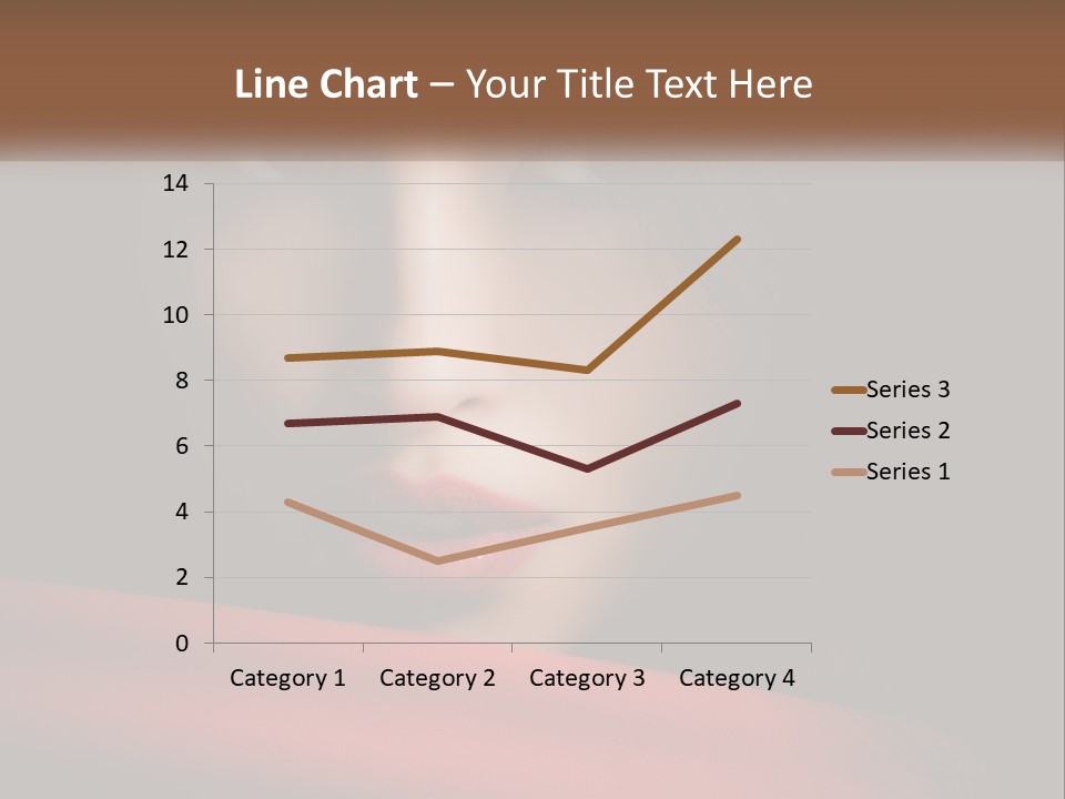 A Woman With A Red Scarf Around Her Neck PowerPoint Template