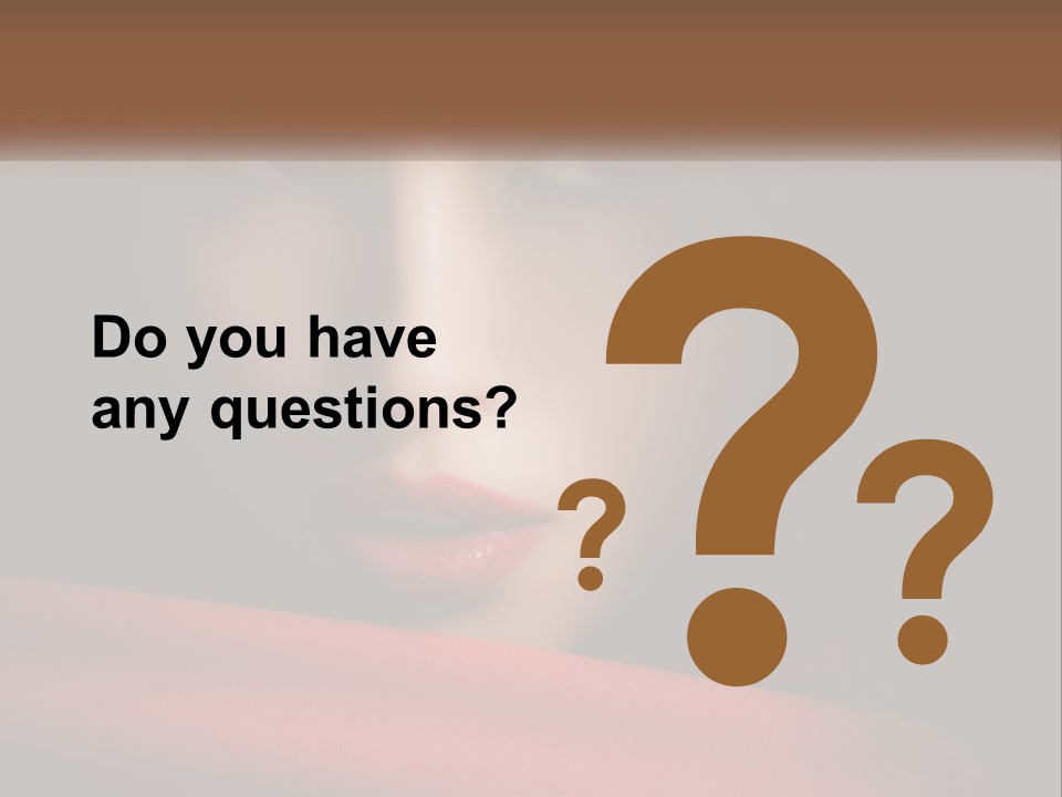 A Woman With A Red Scarf Around Her Neck PowerPoint Template