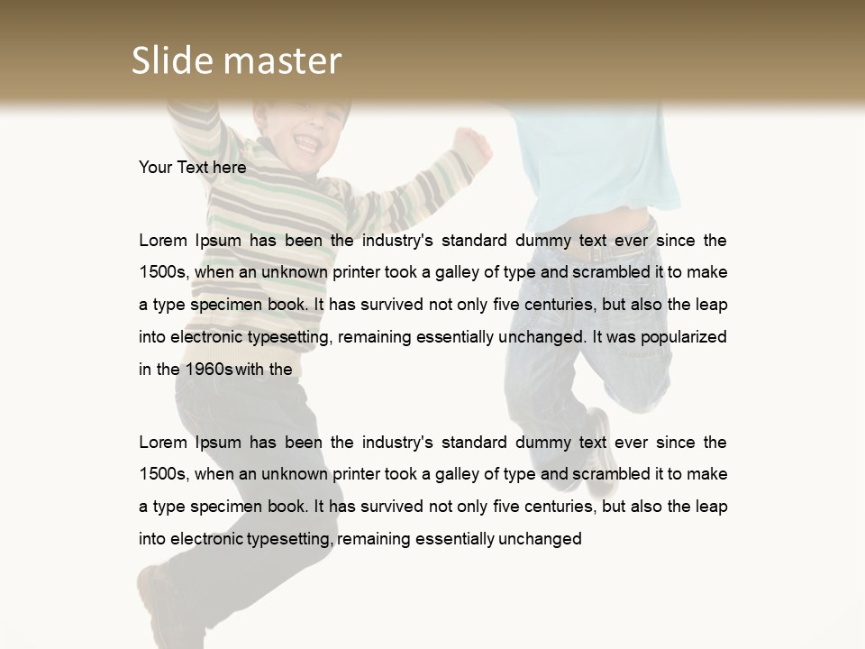 Person Positivity Healthy PowerPoint Template