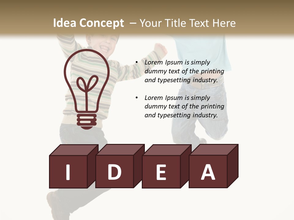 Person Positivity Healthy PowerPoint Template