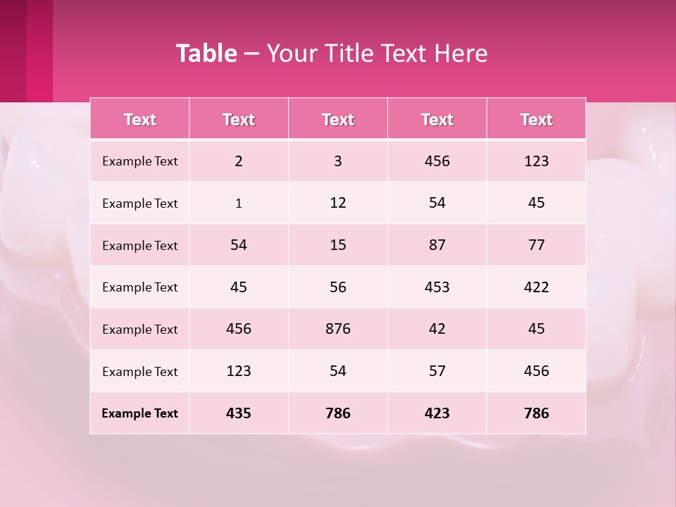 Dentistry Fake Sintered PowerPoint Template