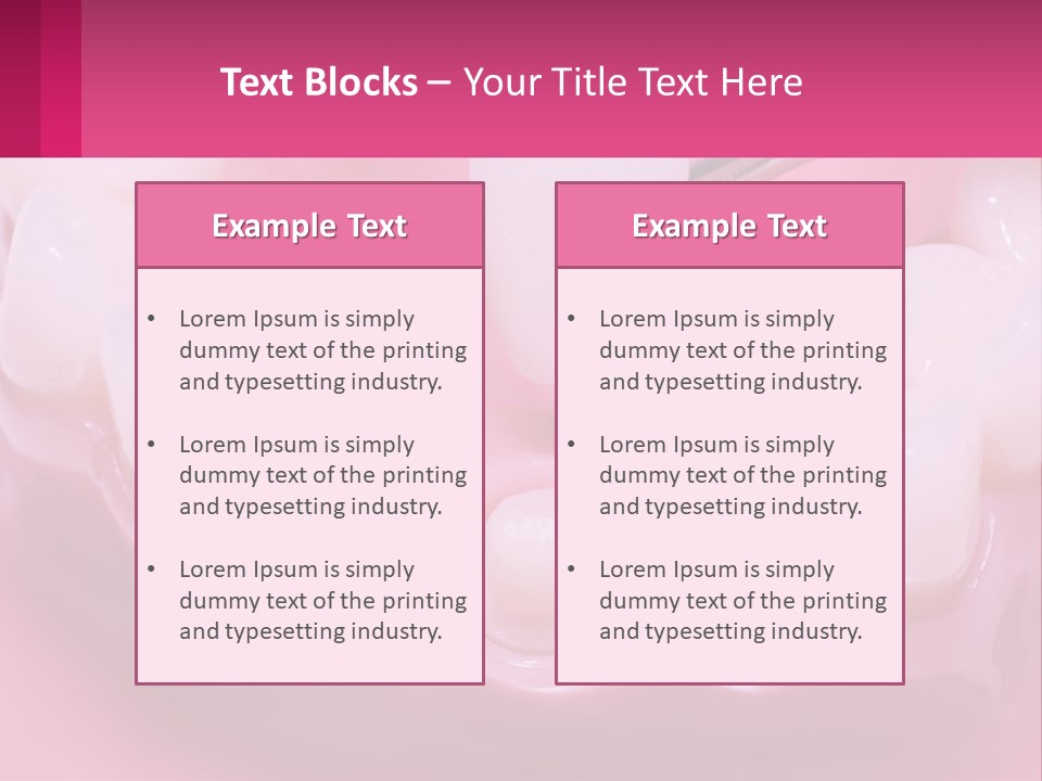 Dentistry Fake Sintered PowerPoint Template
