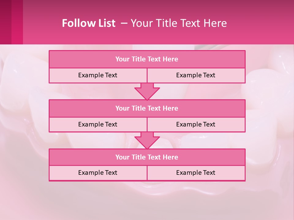 Dentistry Fake Sintered PowerPoint Template