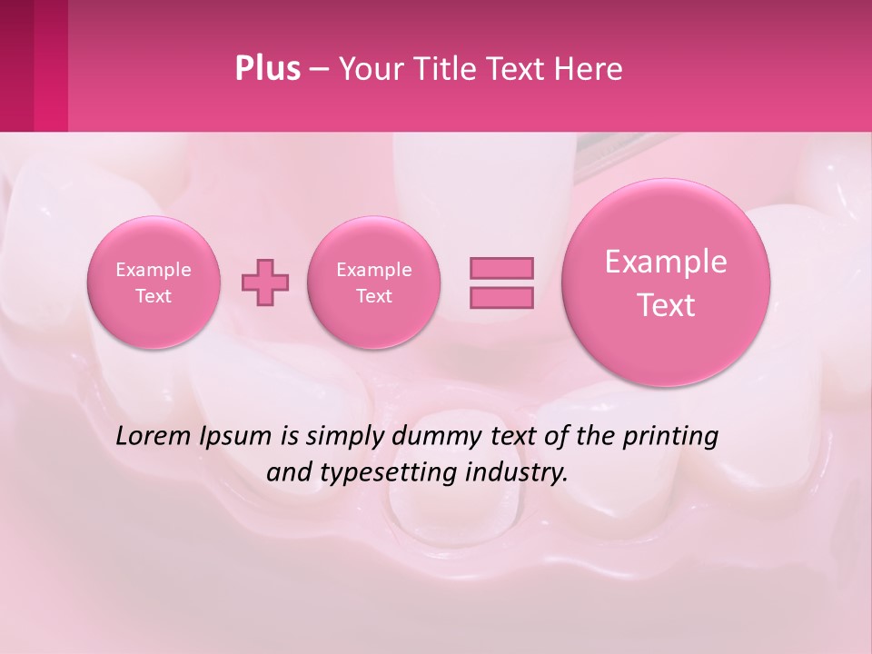 Dentistry Fake Sintered PowerPoint Template