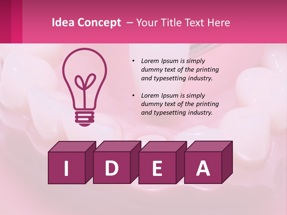 Dentistry Fake Sintered PowerPoint Template