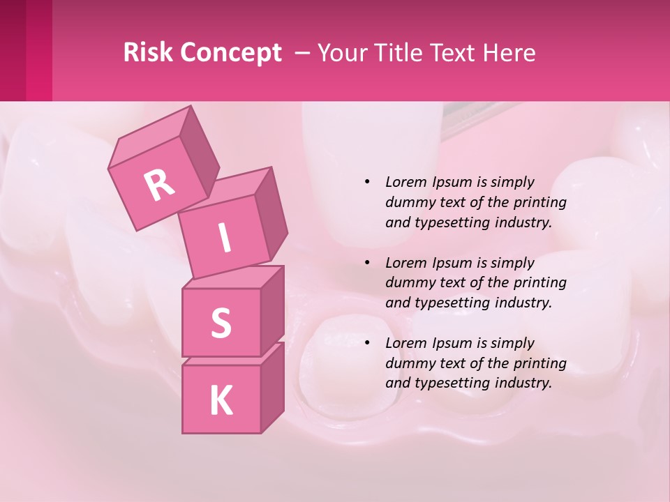 Dentistry Fake Sintered PowerPoint Template