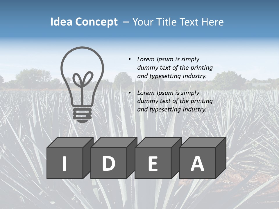 Sky Agriculture Landscape PowerPoint Template