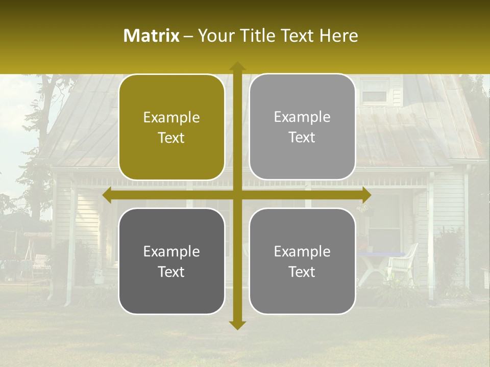Lawn Aged Roof PowerPoint Template