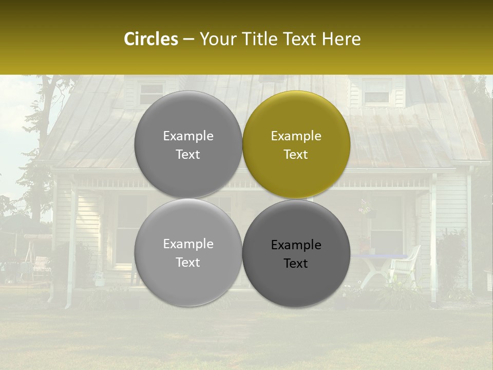 Lawn Aged Roof PowerPoint Template