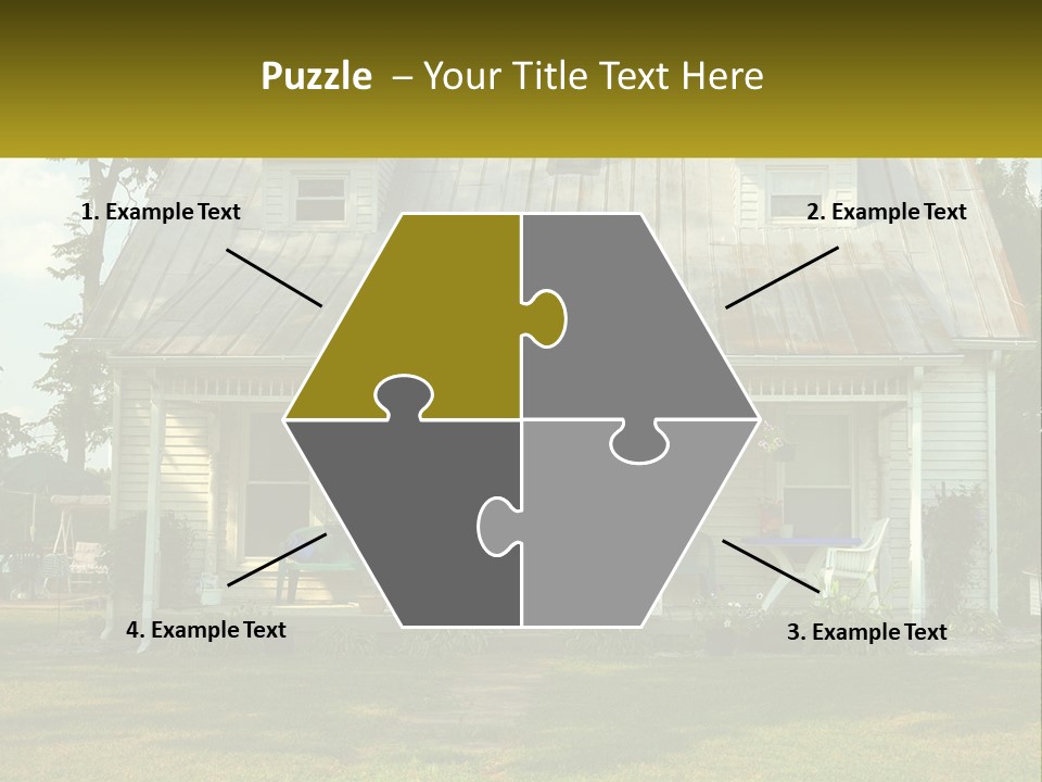 Lawn Aged Roof PowerPoint Template