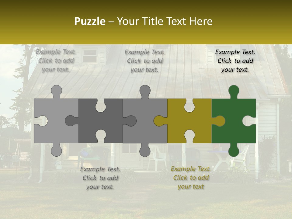 Lawn Aged Roof PowerPoint Template