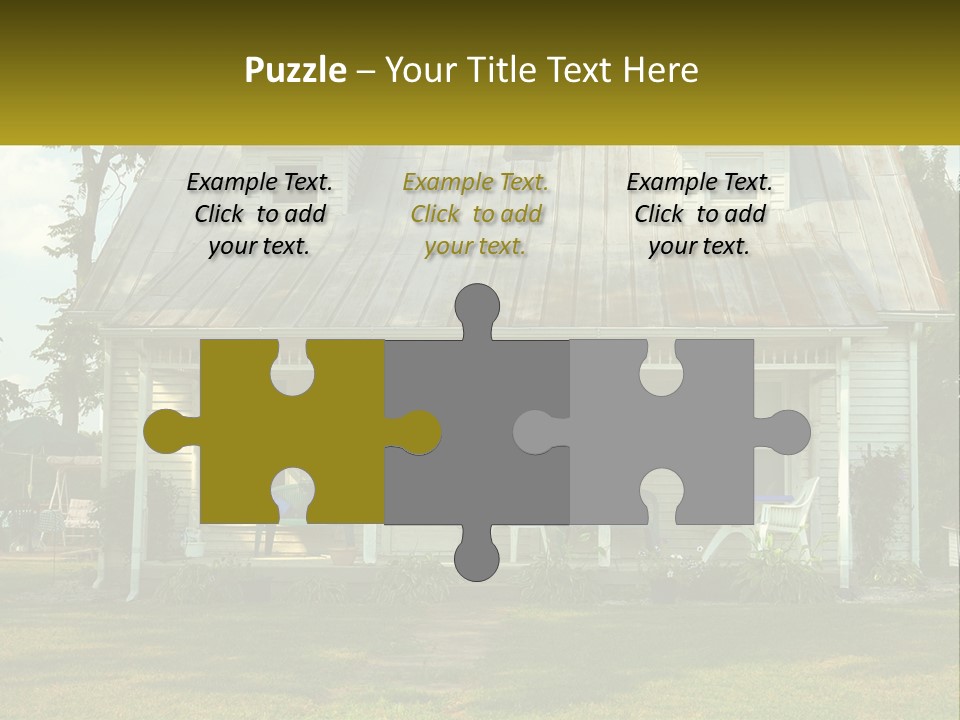 Lawn Aged Roof PowerPoint Template