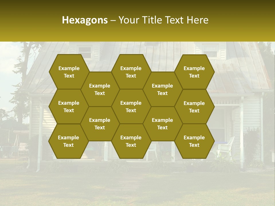 Lawn Aged Roof PowerPoint Template