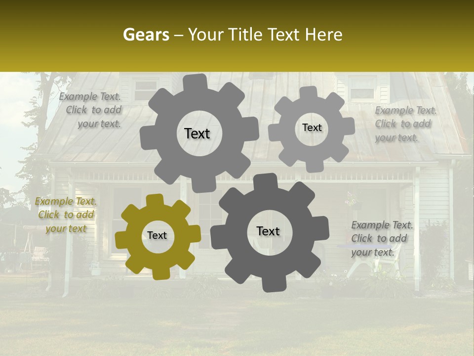 Lawn Aged Roof PowerPoint Template