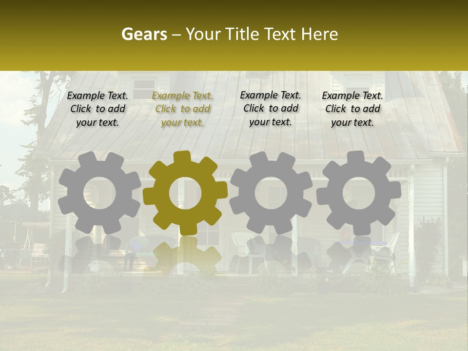 Lawn Aged Roof PowerPoint Template