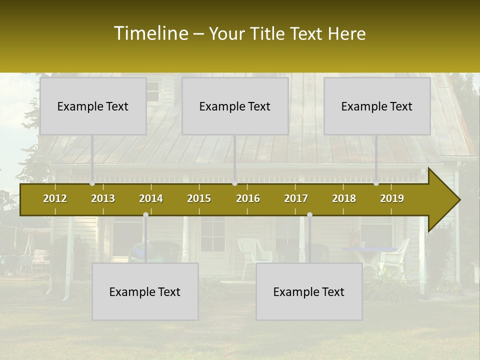 Lawn Aged Roof PowerPoint Template