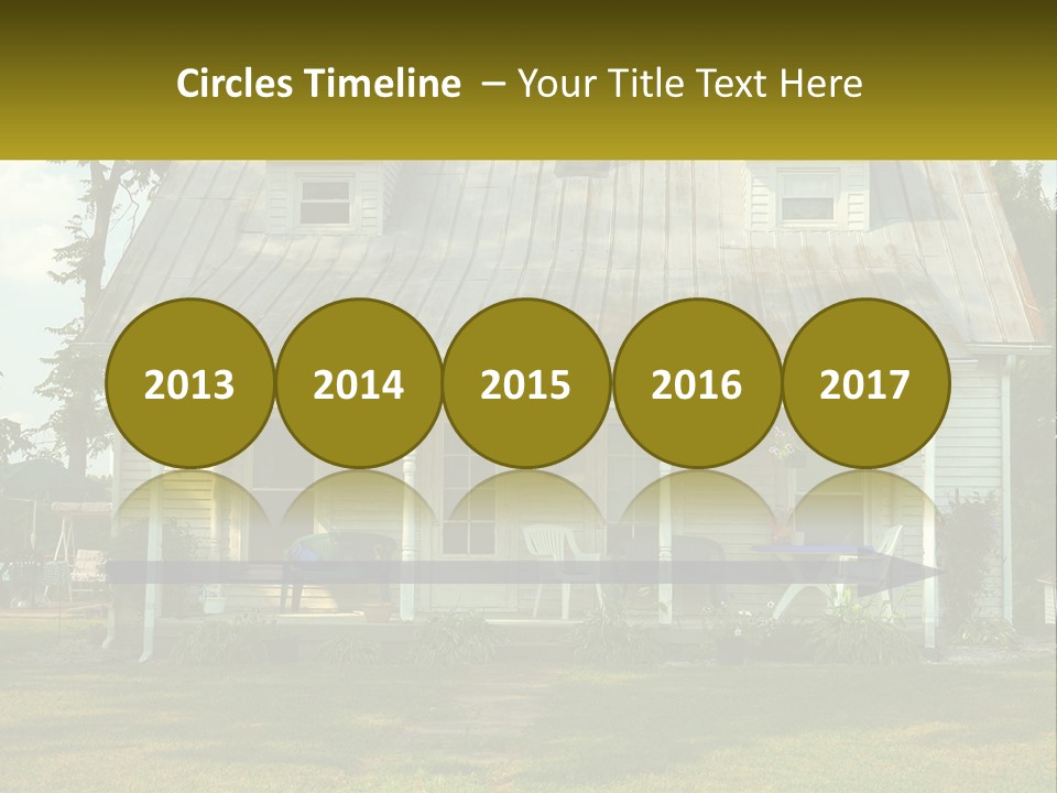 Lawn Aged Roof PowerPoint Template