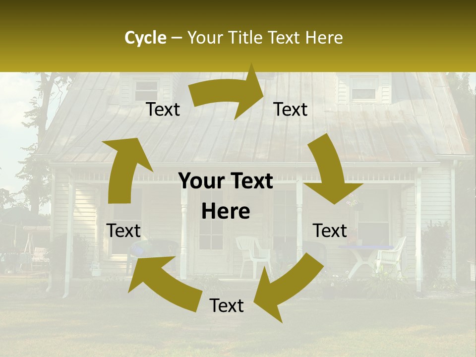 Lawn Aged Roof PowerPoint Template