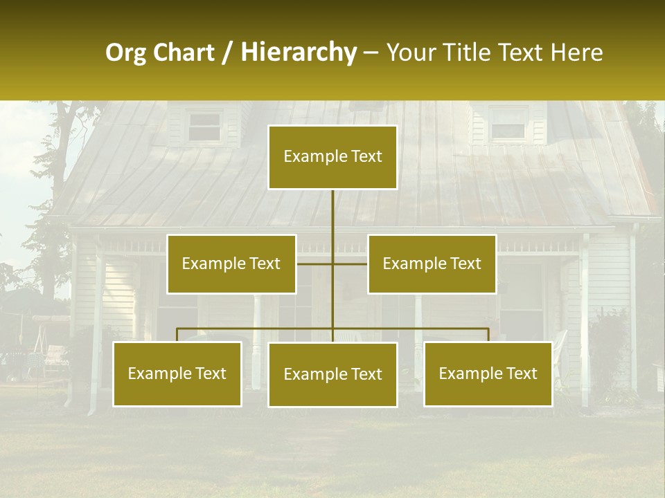 Lawn Aged Roof PowerPoint Template