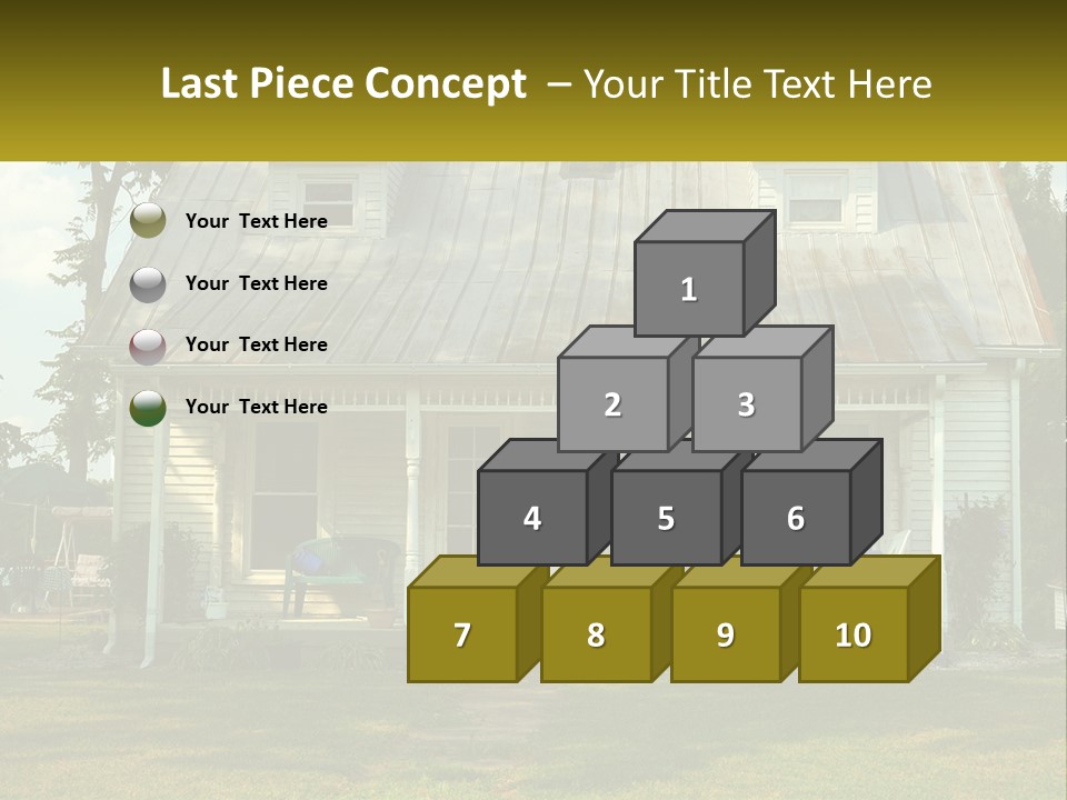 Lawn Aged Roof PowerPoint Template