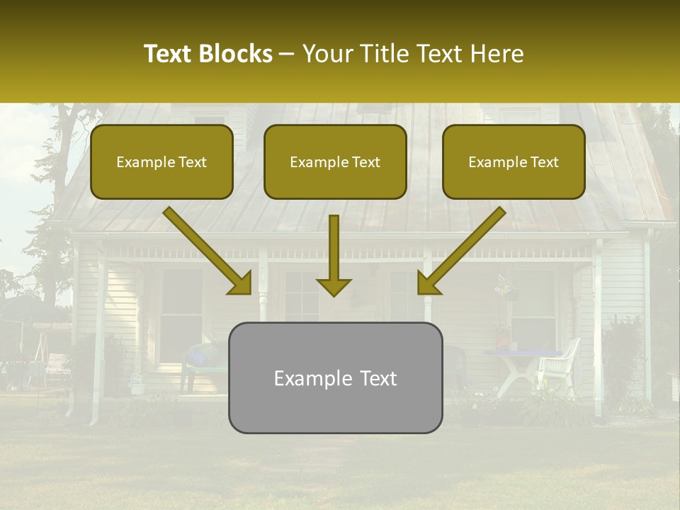 Lawn Aged Roof PowerPoint Template