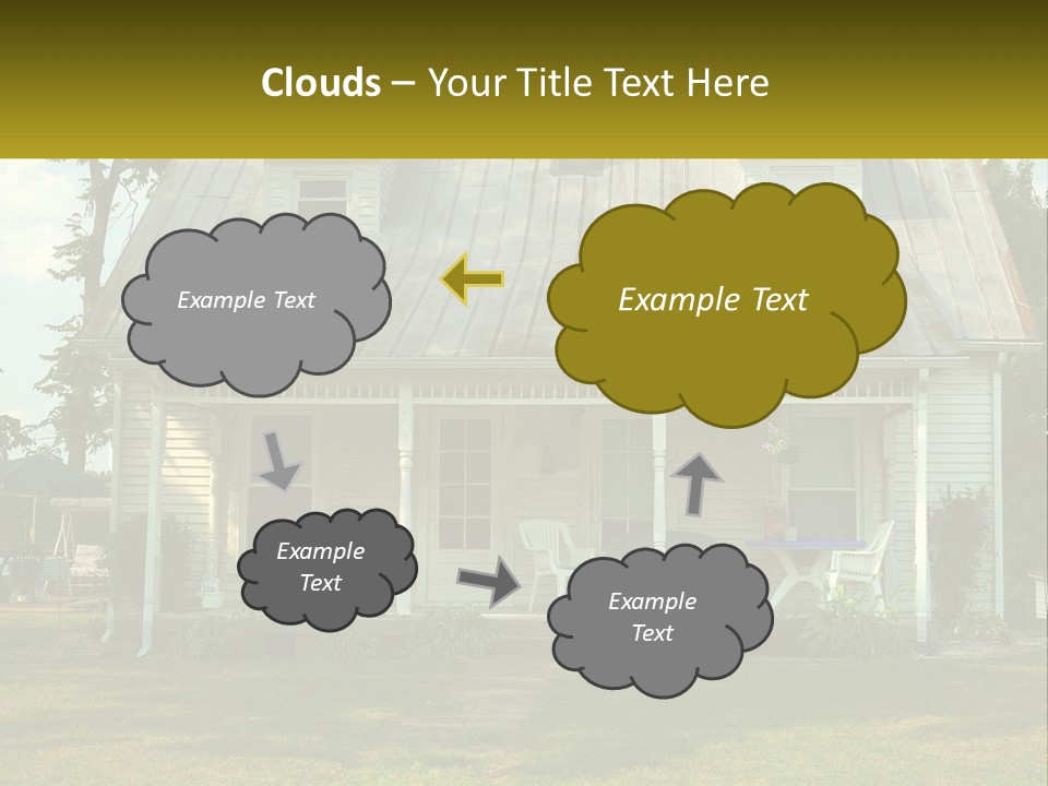 Lawn Aged Roof PowerPoint Template
