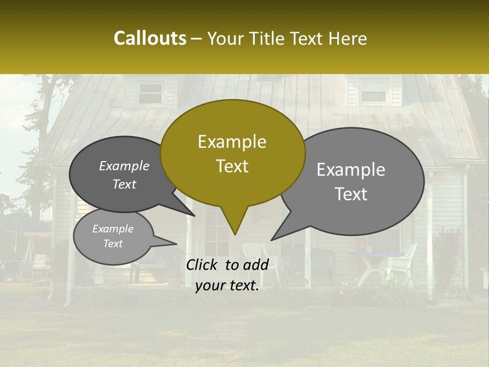 Lawn Aged Roof PowerPoint Template