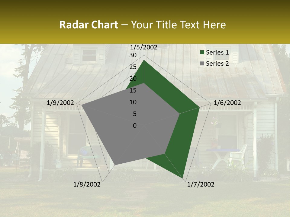 Lawn Aged Roof PowerPoint Template