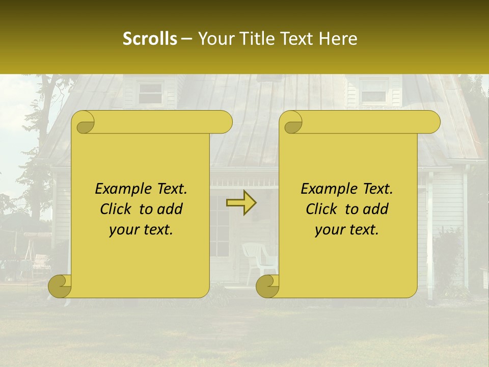 Lawn Aged Roof PowerPoint Template
