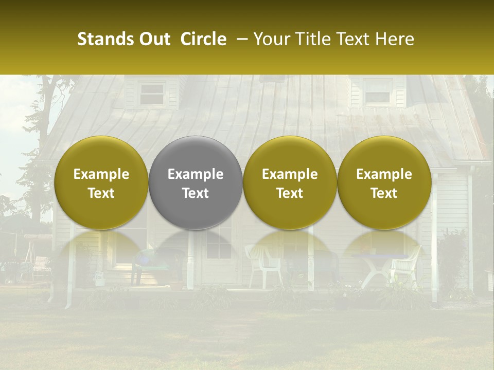 Lawn Aged Roof PowerPoint Template