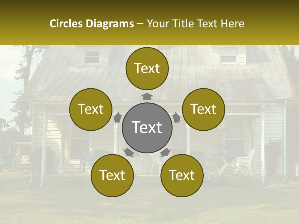 Lawn Aged Roof PowerPoint Template