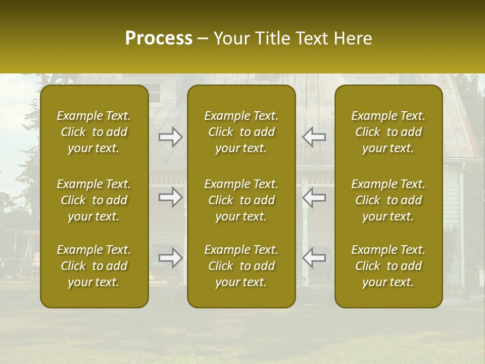 Lawn Aged Roof PowerPoint Template