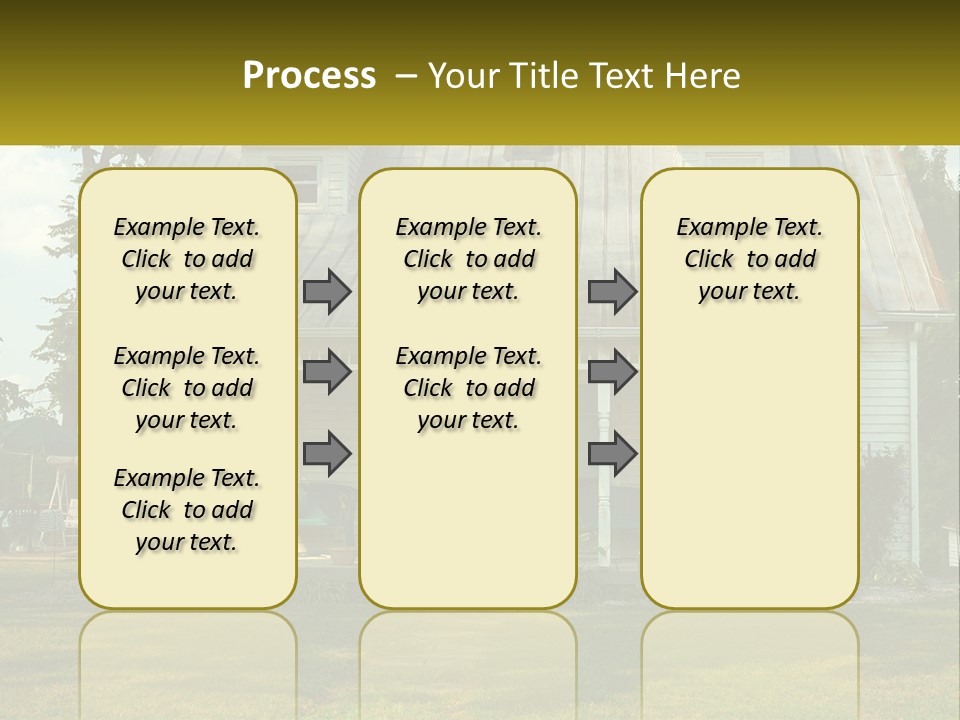 Lawn Aged Roof PowerPoint Template