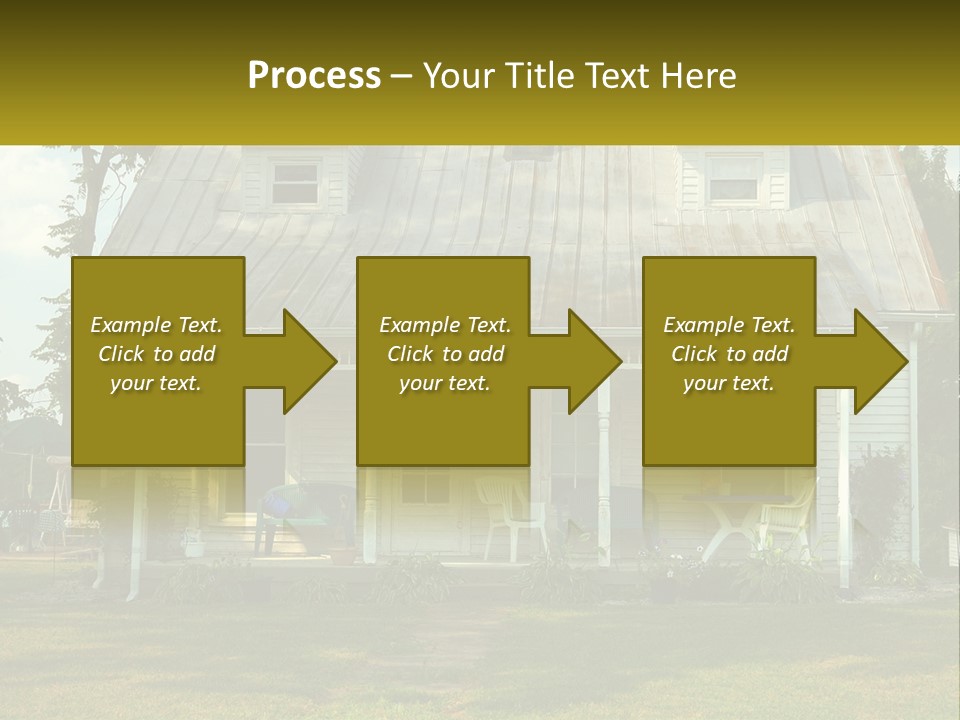 Lawn Aged Roof PowerPoint Template