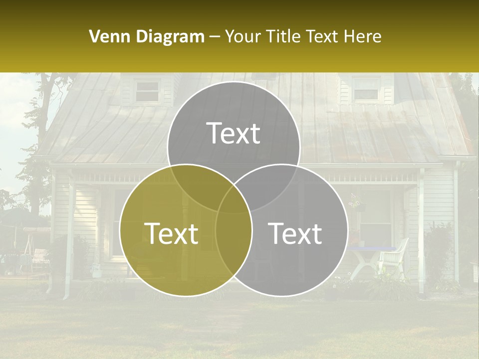 Lawn Aged Roof PowerPoint Template