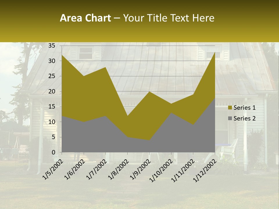 Lawn Aged Roof PowerPoint Template