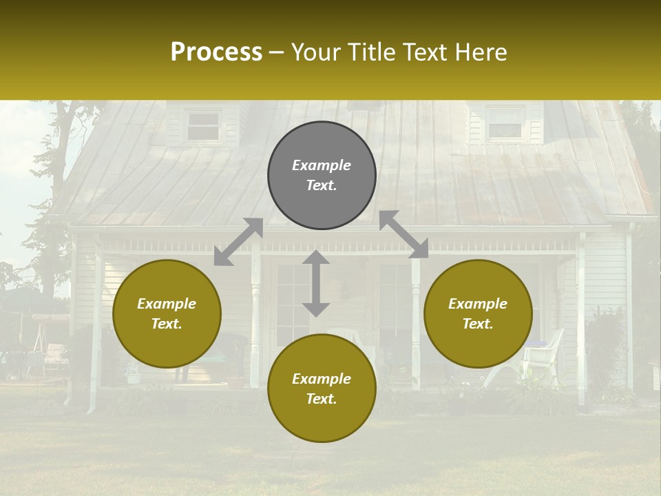 Lawn Aged Roof PowerPoint Template