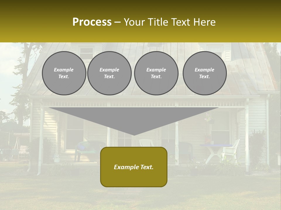 Lawn Aged Roof PowerPoint Template