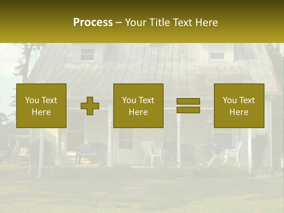 Lawn Aged Roof PowerPoint Template