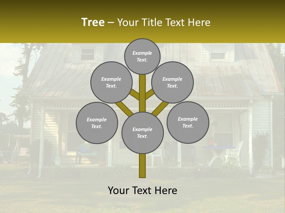 Lawn Aged Roof PowerPoint Template