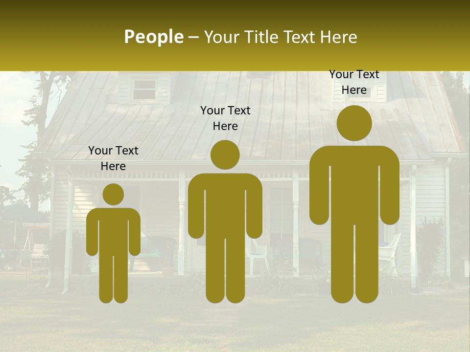 Lawn Aged Roof PowerPoint Template