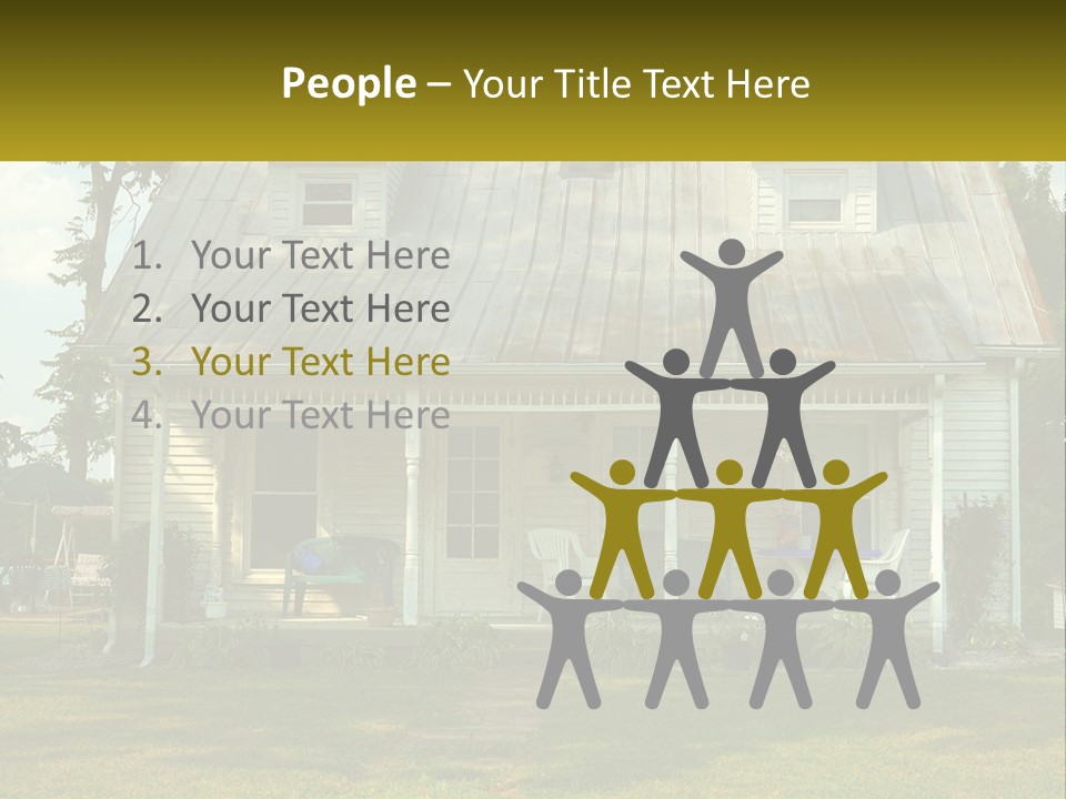 Lawn Aged Roof PowerPoint Template