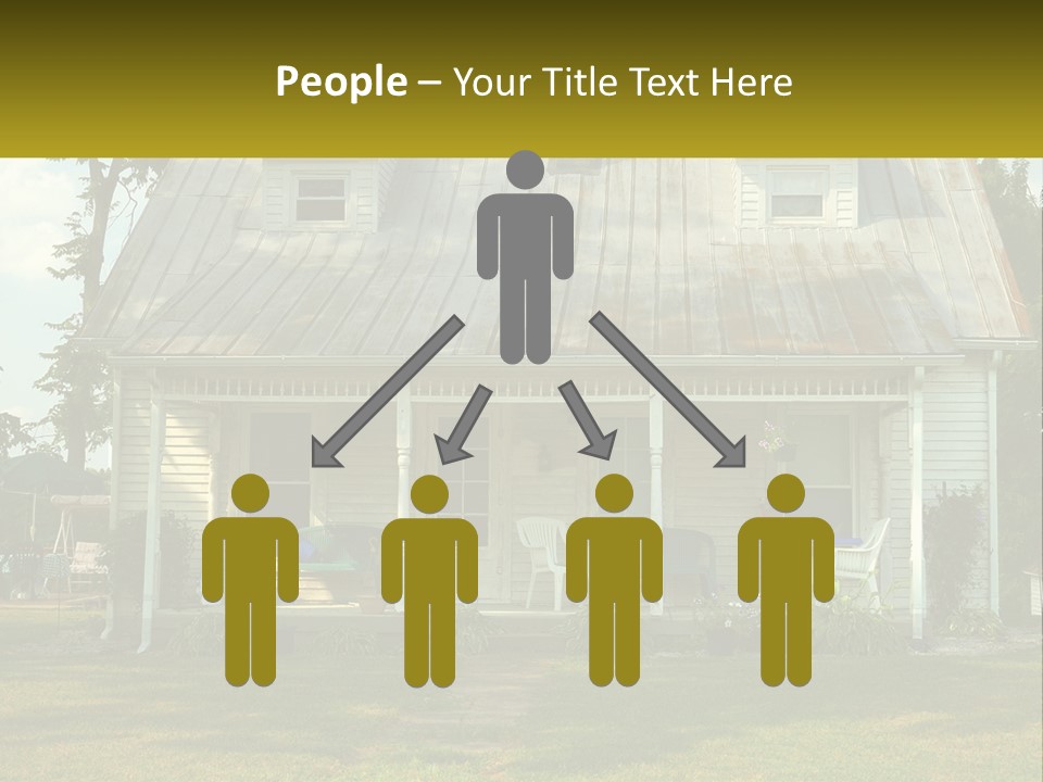 Lawn Aged Roof PowerPoint Template