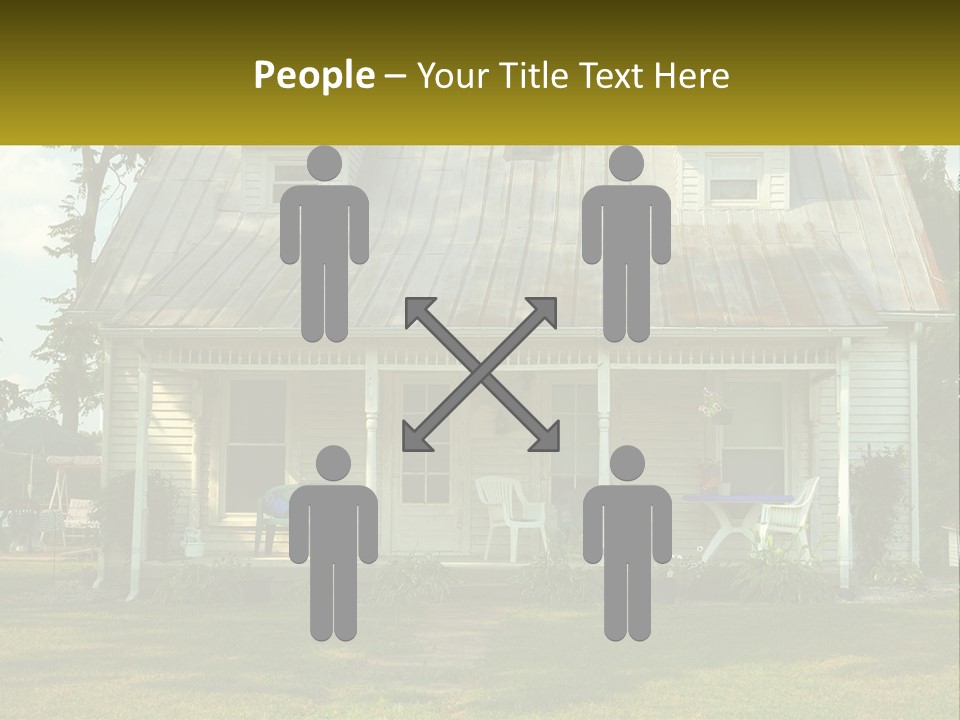Lawn Aged Roof PowerPoint Template