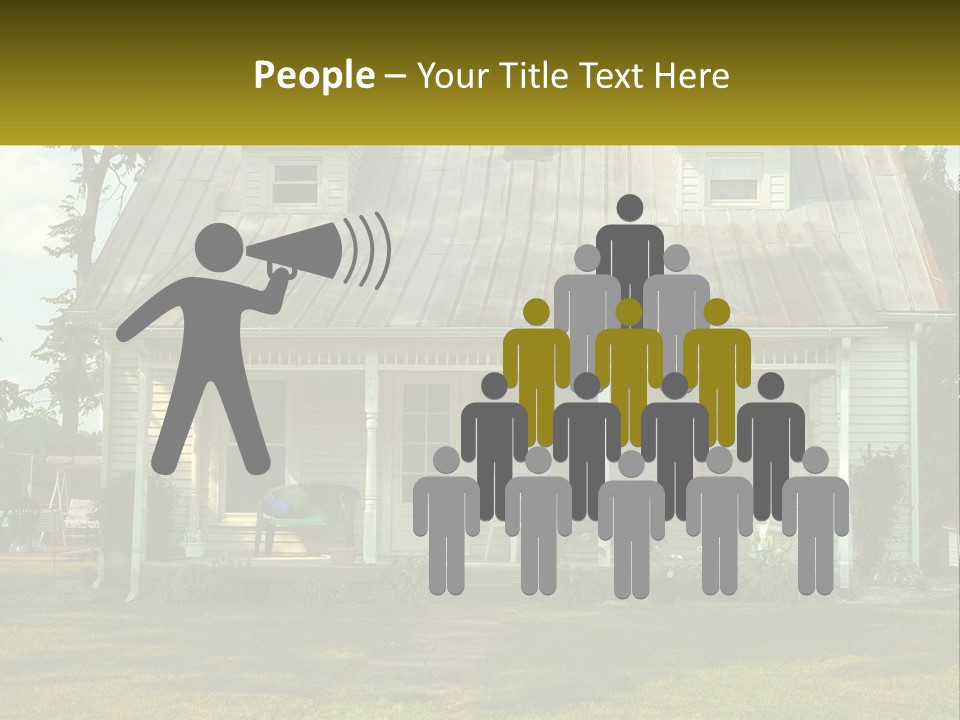 Lawn Aged Roof PowerPoint Template