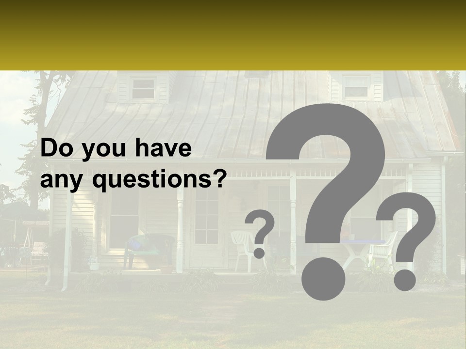 Lawn Aged Roof PowerPoint Template