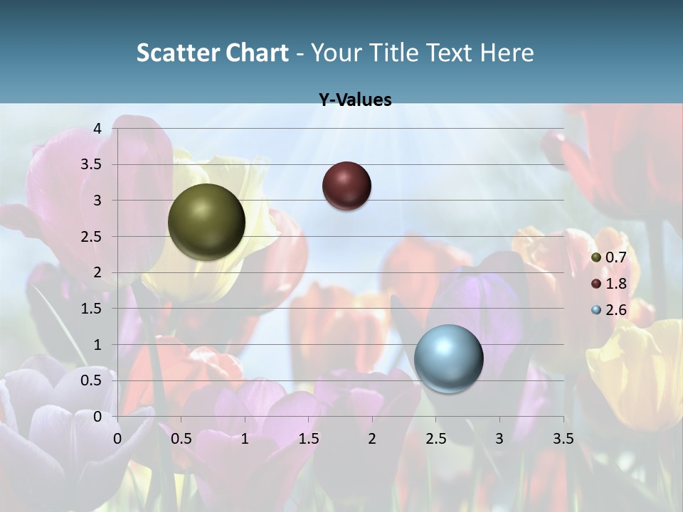 Green Tulip Postcard PowerPoint Template