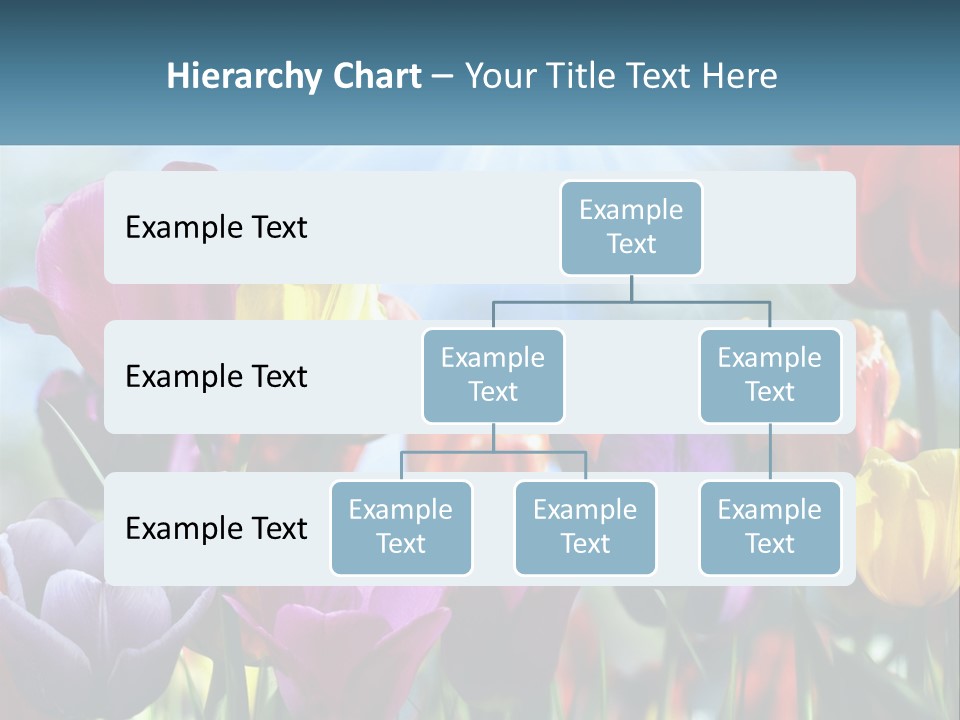Green Tulip Postcard PowerPoint Template